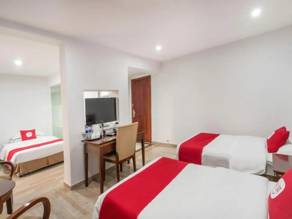 Bed in Nantong GuoDu Hotel