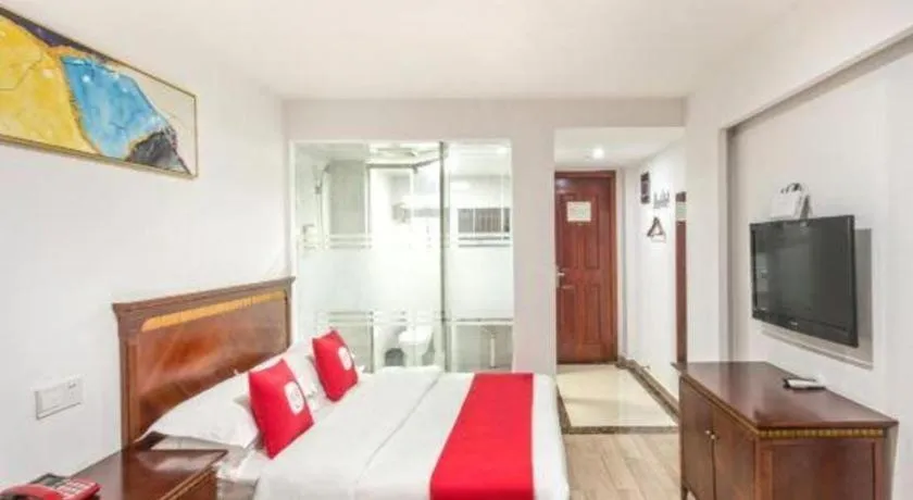 Bed in Nantong GuoDu Hotel