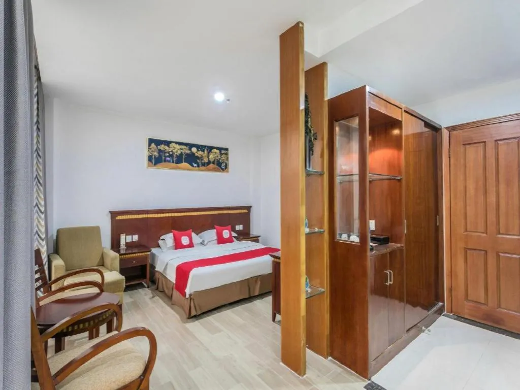 Bed in Nantong GuoDu Hotel