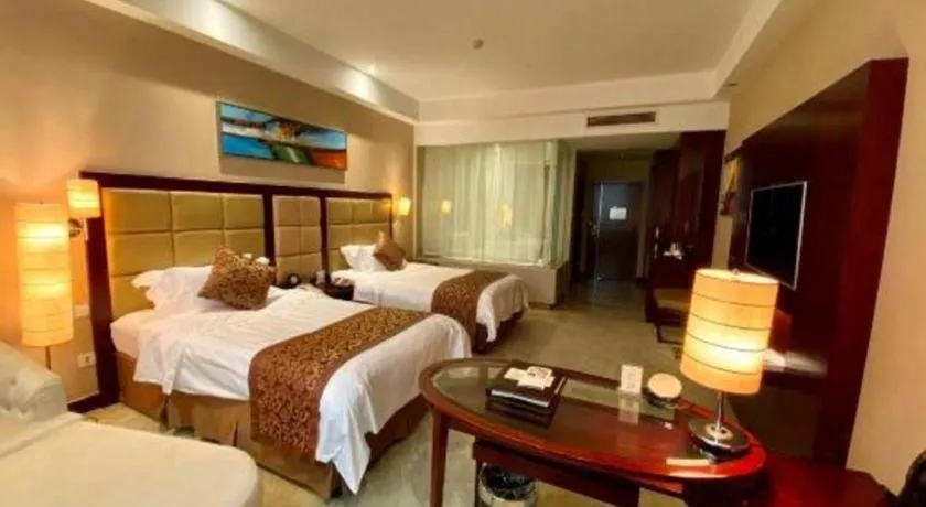 Bed in Zhongzhou International Hotel