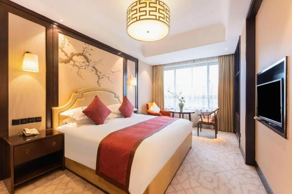 Bed in Shaoxing Yintai Hotel
