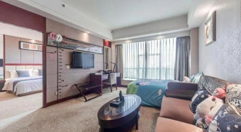 Bed in Chengdu Yinsheng International Hotel