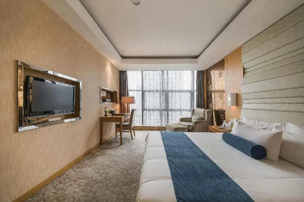 Bed in Ningbo East Shipu Hotel Bed in Ningbo East Shipu Hotel