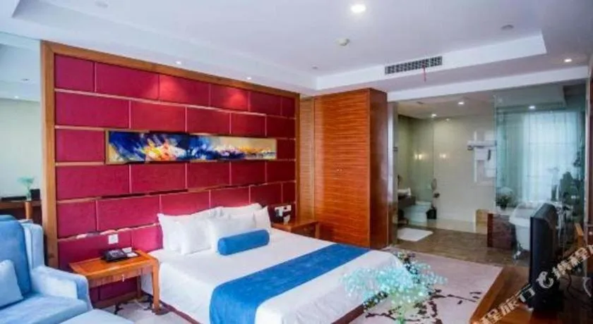Bed in Ningbo East Shipu Hotel