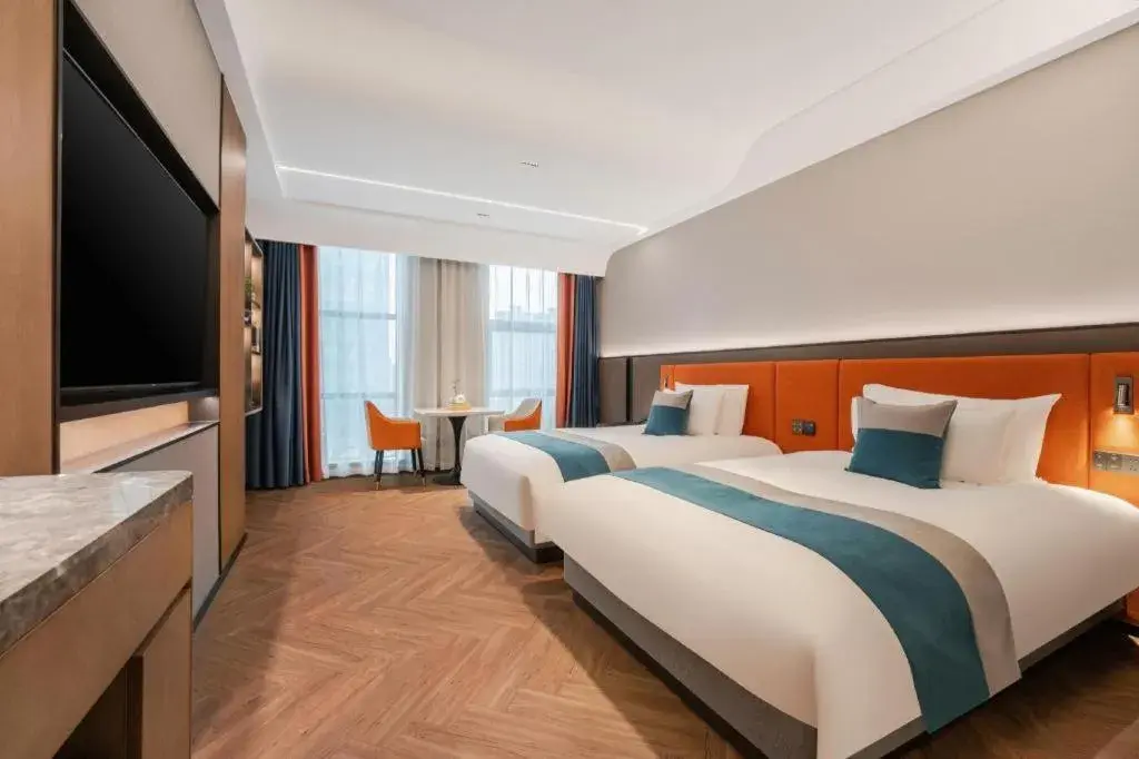 Bed in Ningbo East Shipu Hotel Bed in Ningbo East Shipu Hotel