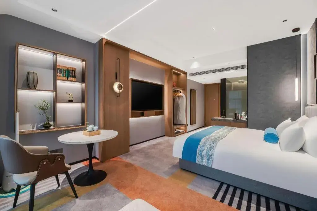 Bed in Ningbo East Shipu Hotel Bed in Ningbo East Shipu Hotel