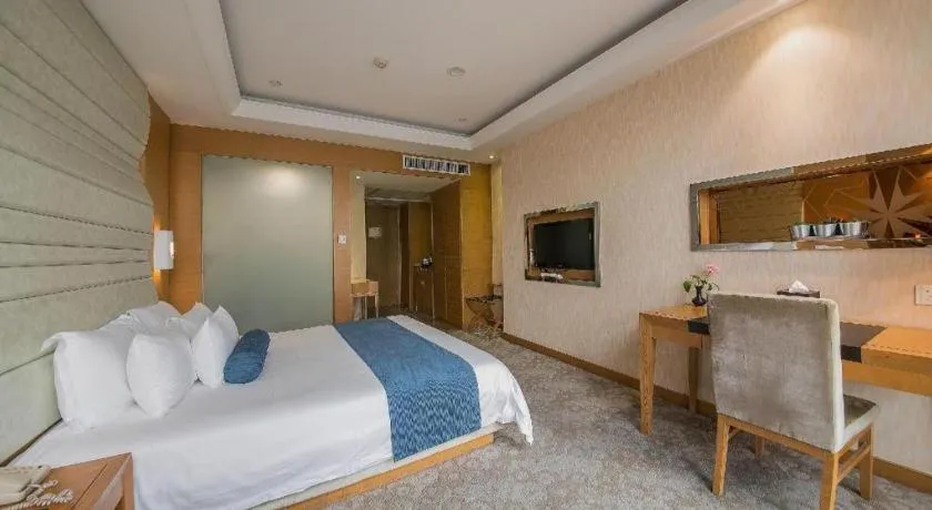 Bed in Ningbo East Shipu Hotel