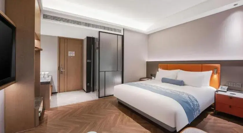 Bed in Ningbo East Shipu Hotel Bed in Ningbo East Shipu Hotel