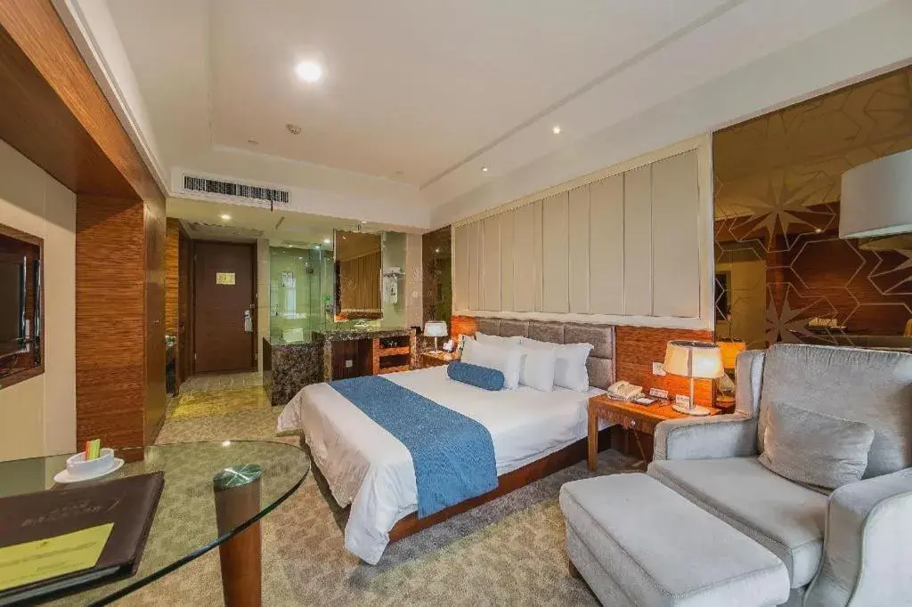 Bed in Ningbo East Shipu Hotel Bed in Ningbo East Shipu Hotel