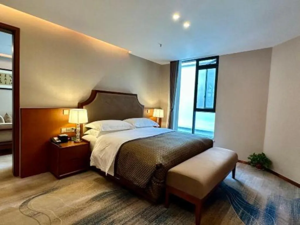 Bed in Lian Yun Hotel