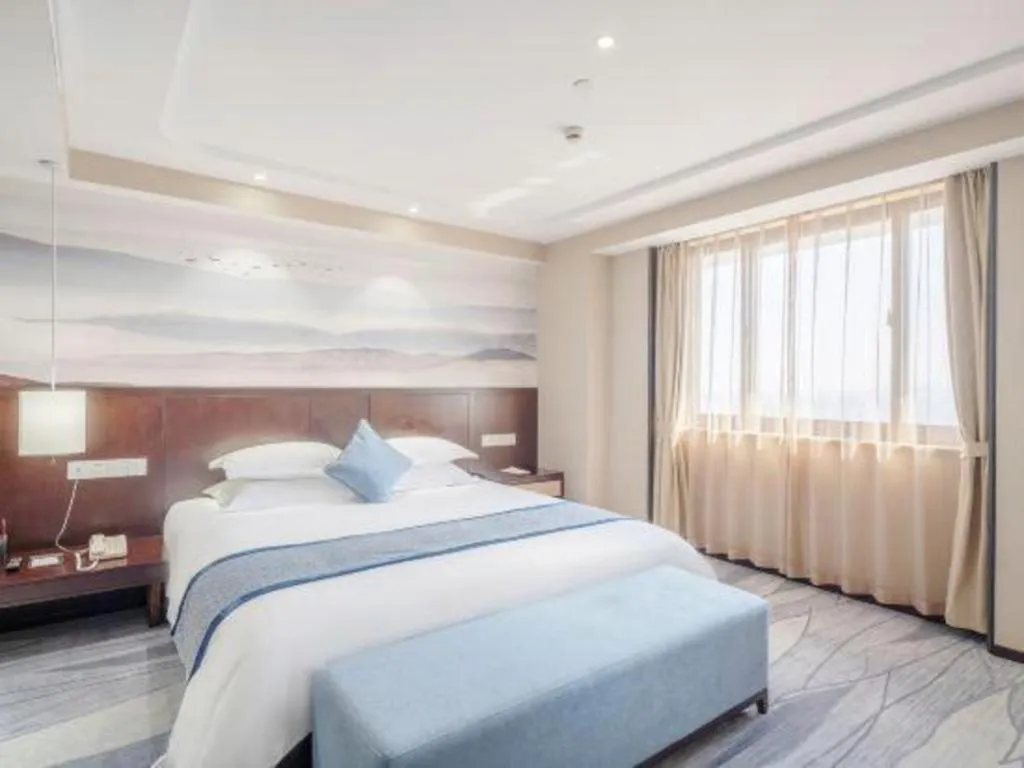 Bed in Huzhou Zhebei Hotel