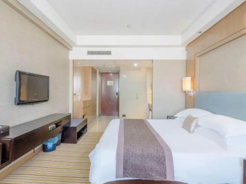 Bed in Huzhou Zhebei Hotel