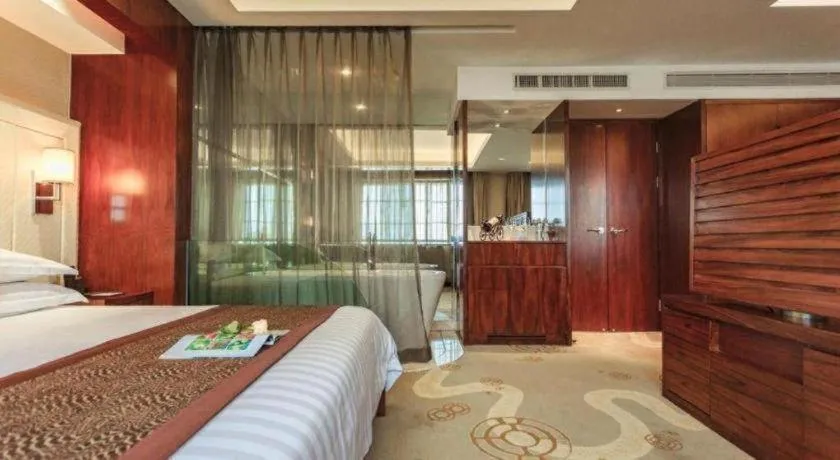 Bed in Huzhou Zhebei Hotel