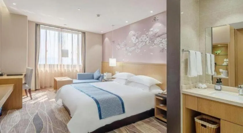 Bed in Huzhou Zhebei Hotel