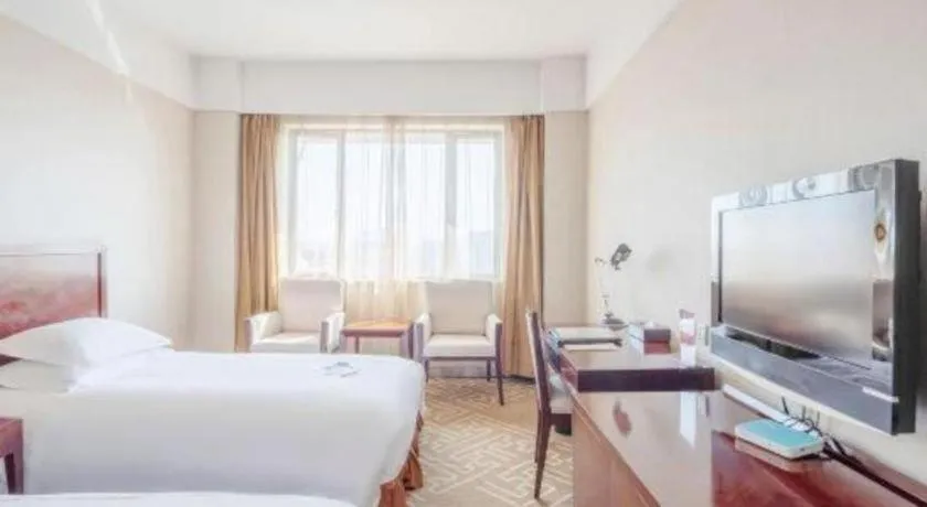 Bed in Huzhou Zhebei Hotel