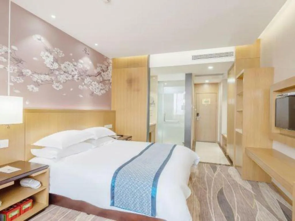 Bed in Huzhou Zhebei Hotel