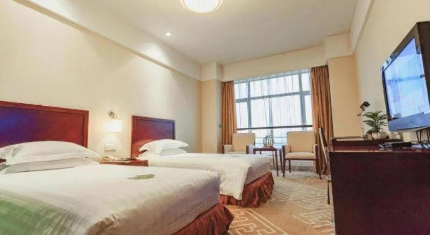 Bed in Huzhou Zhebei Hotel