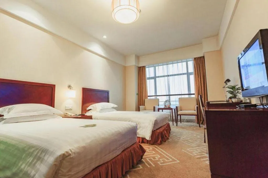 Bed in Huzhou Zhebei Hotel