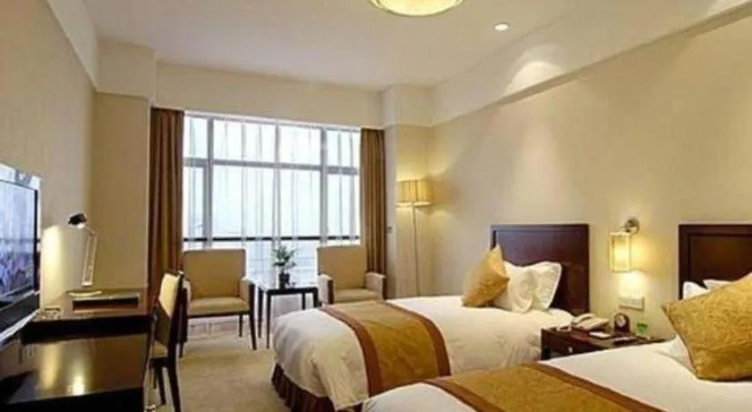 Bed in Huzhou Zhebei Hotel