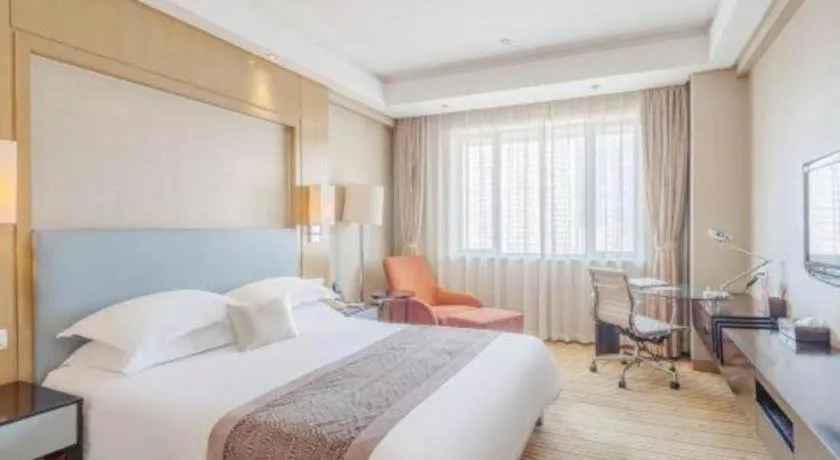 Bed in Huzhou Zhebei Hotel