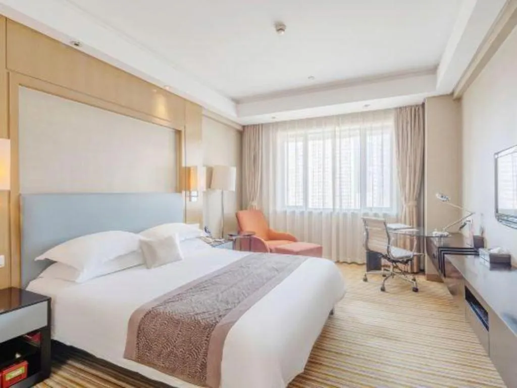 Bed in Huzhou Zhebei Hotel