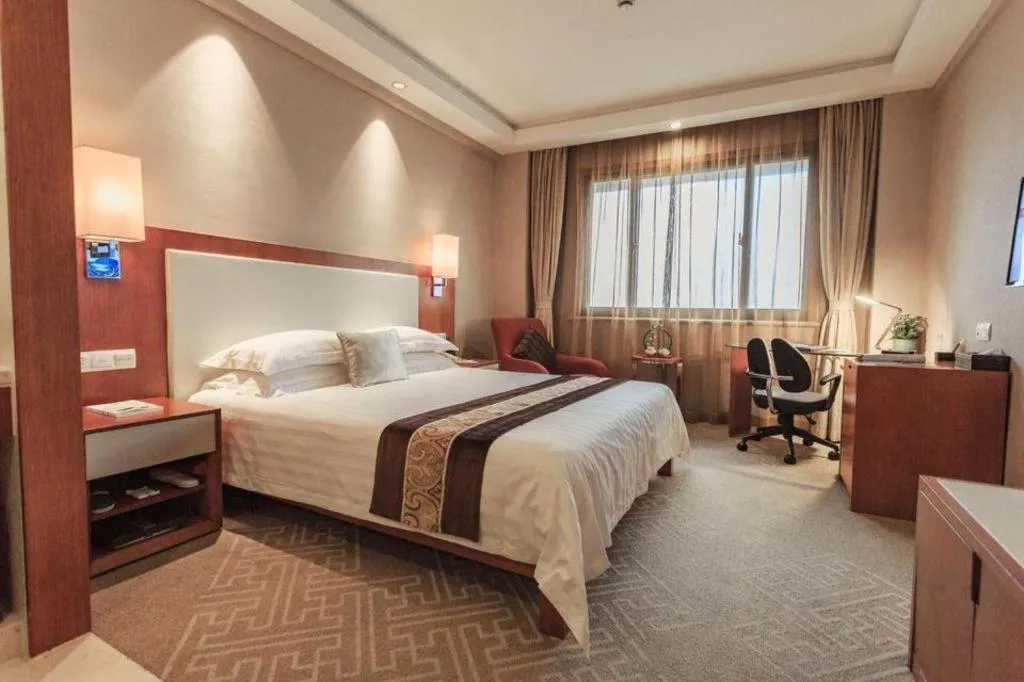 Bed in Huzhou Zhebei Hotel