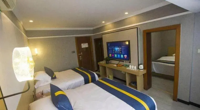 Bed in Jintone Hotel Beiliu Yongan Branch Bed in Jintone Hotel Beiliu Yongan Branch