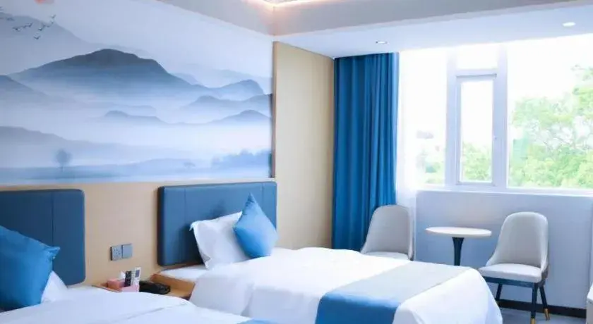 Bed in Jintone Hotel Beiliu Yongan Branch Bed in Jintone Hotel Beiliu Yongan Branch