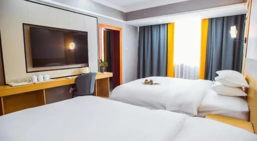 Bed in Jintone Hotel Beiliu Yongan Branch Bed in Jintone Hotel Beiliu Yongan Branch