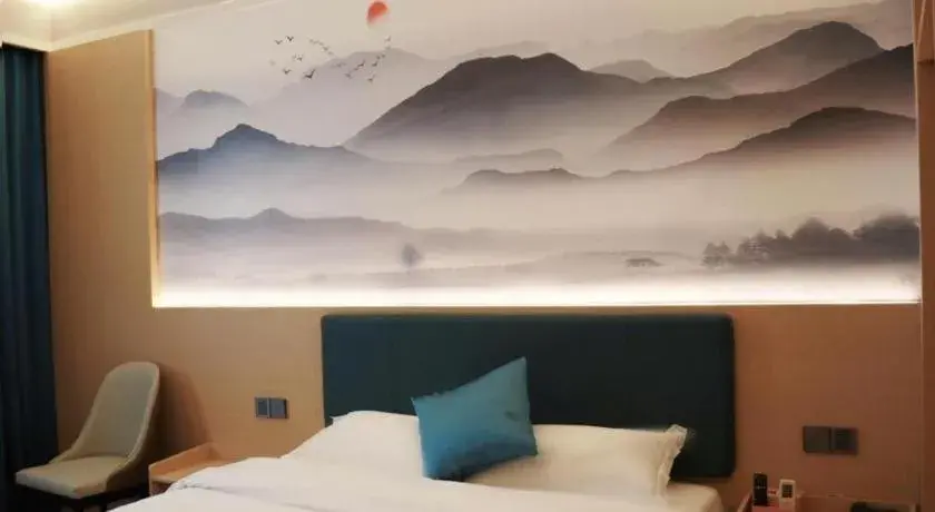 Bed in Jintone Hotel Beiliu Yongan Branch Bed in Jintone Hotel Beiliu Yongan Branch