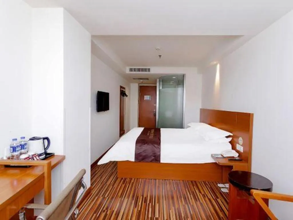 Bed in Jinjiang Inn Style Taiyuan South Inner Ring North Campus Finance and Economics University
