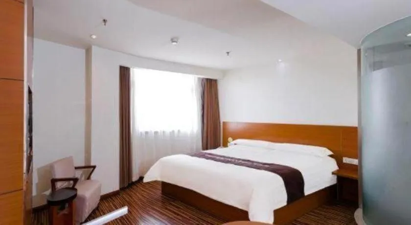 Bed in Jinjiang Inn Style Taiyuan South Inner Ring North Campus Finance and Economics University