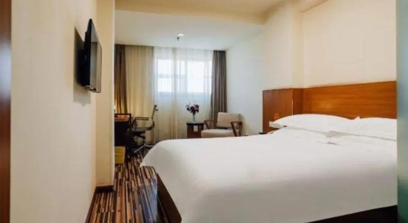 Bed in Jinjiang Inn Style Taiyuan South Inner Ring North Campus Finance and Economics University