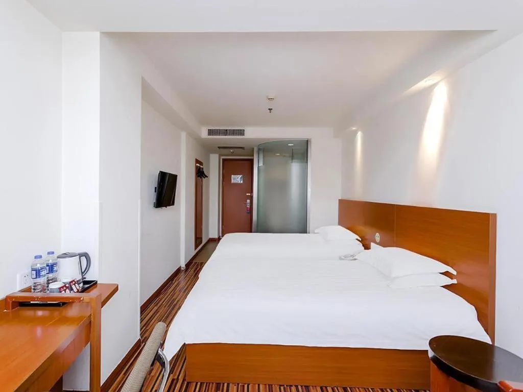 Bed in Jinjiang Inn Style Taiyuan South Inner Ring North Campus Finance and Economics University