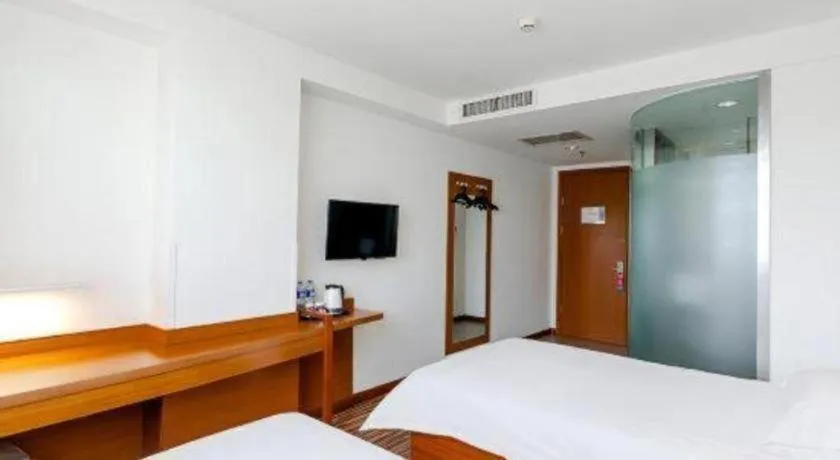 Bed in Jinjiang Inn Style Taiyuan South Inner Ring North Campus Finance and Economics University