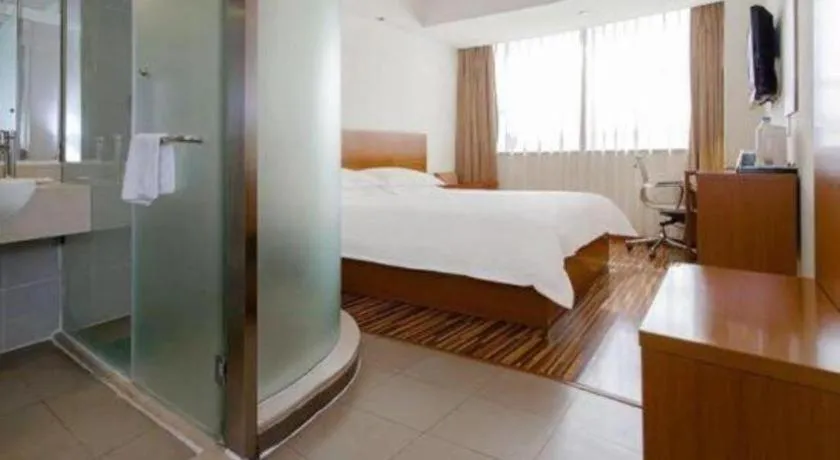 Bed in Jinjiang Inn Style Taiyuan South Inner Ring North Campus Finance and Economics University