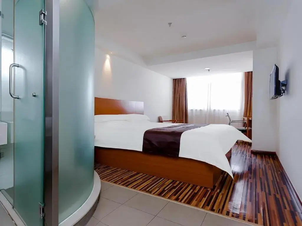 Bed in Jinjiang Inn Style Taiyuan South Inner Ring North Campus Finance and Economics University Bed in Jinjiang Inn Style Taiyuan South Inner Ring North Campus Finance and Economics University