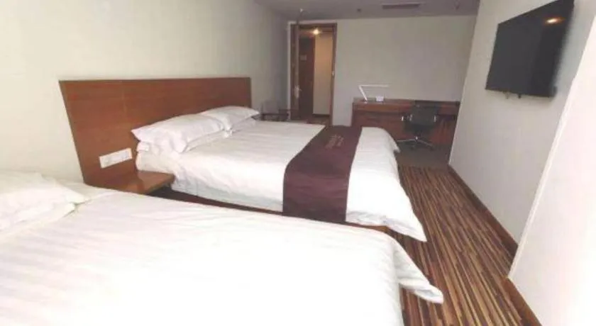 Bed in Jinjiang Inn Style Taiyuan South Inner Ring North Campus Finance and Economics University