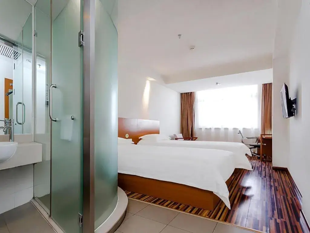 Bed in Jinjiang Inn Style Taiyuan South Inner Ring North Campus Finance and Economics University Bed in Jinjiang Inn Style Taiyuan South Inner Ring North Campus Finance and Economics University