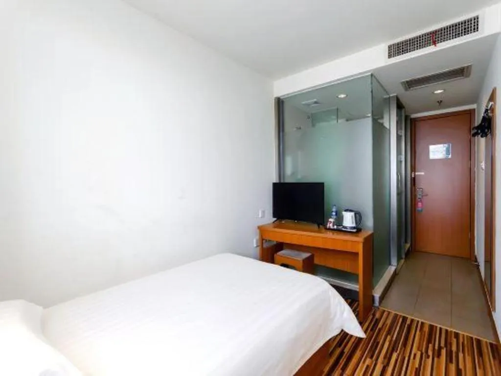 Bed in Jinjiang Inn Style Taiyuan South Inner Ring North Campus Finance and Economics University