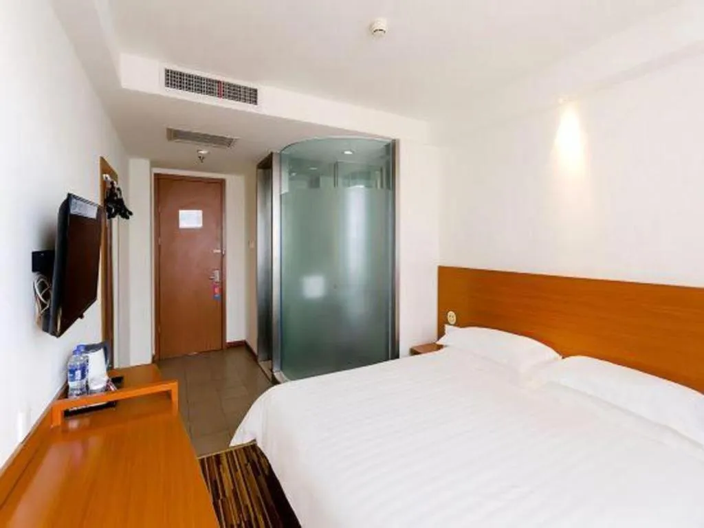 Bed in Jinjiang Inn Style Taiyuan South Inner Ring North Campus Finance and Economics University