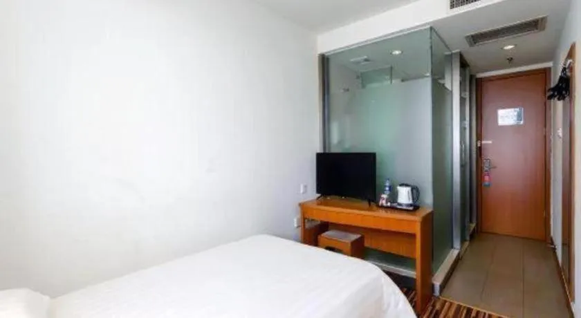 Bed in Jinjiang Inn Style Taiyuan South Inner Ring North Campus Finance and Economics University