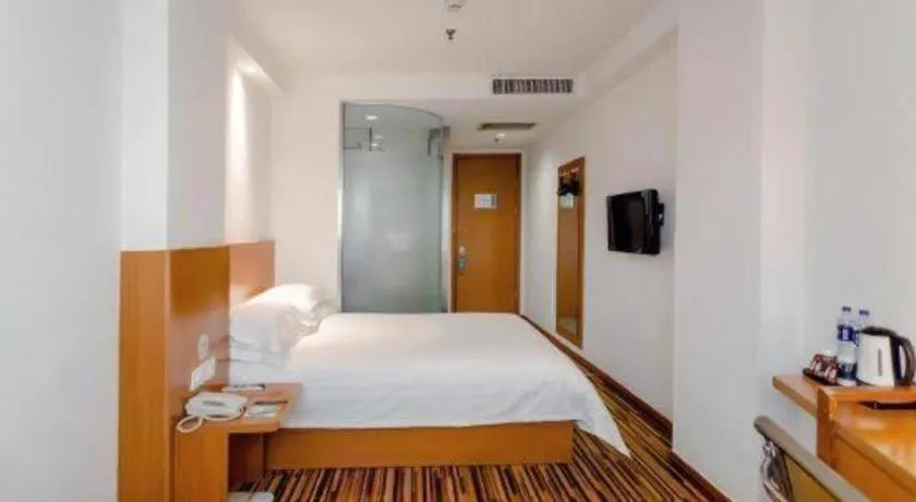 Bed in Jinjiang Inn Style Taiyuan South Inner Ring North Campus Finance and Economics University