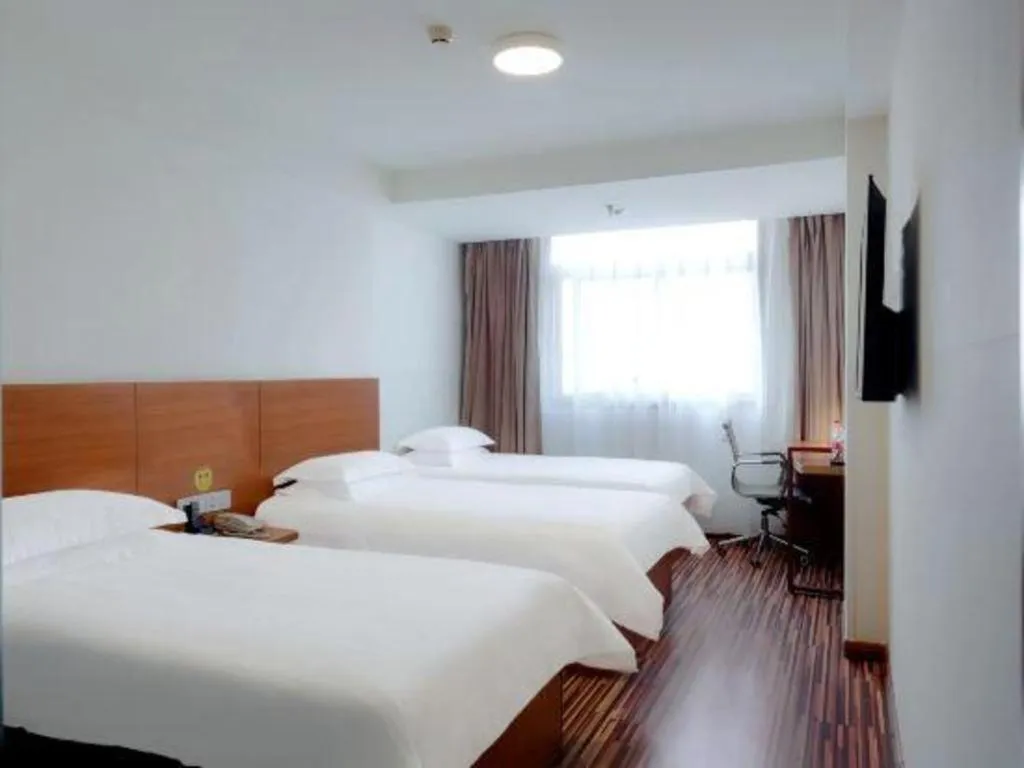 Bed in Jinjiang Inn Style Taiyuan South Inner Ring North Campus Finance and Economics University