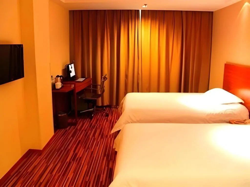 Bed in Jinjiang Inn Style Taiyuan South Inner Ring North Campus Finance and Economics University