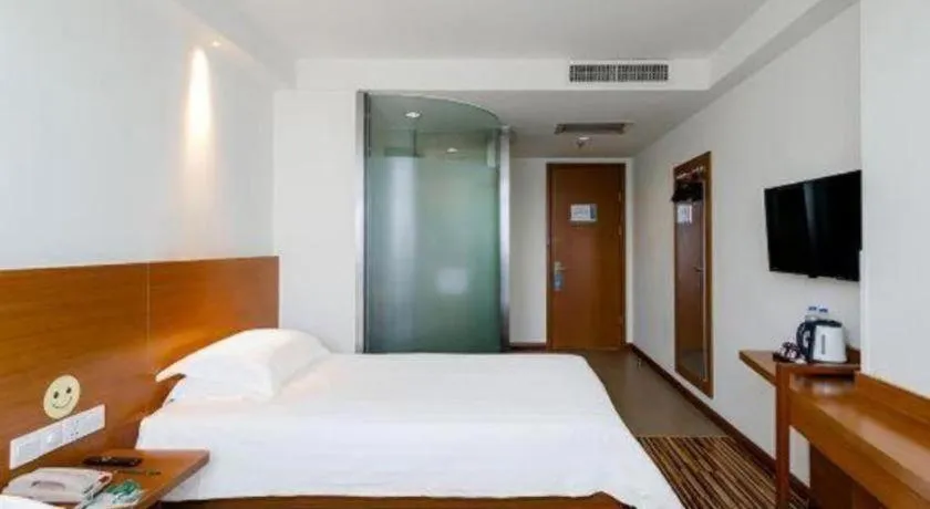 Bed in Jinjiang Inn Style Taiyuan South Inner Ring North Campus Finance and Economics University