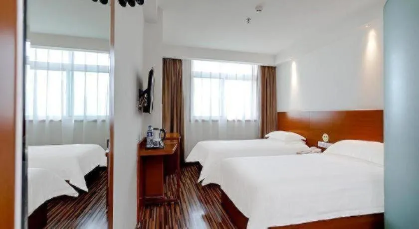 Bed in Jinjiang Inn Style Taiyuan South Inner Ring North Campus Finance and Economics University