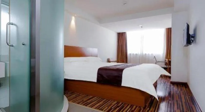 Bed in Jinjiang Inn Style Taiyuan South Inner Ring North Campus Finance and Economics University