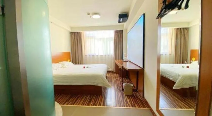 Bed in Jinjiang Inn Style Taiyuan South Inner Ring North Campus Finance and Economics University
