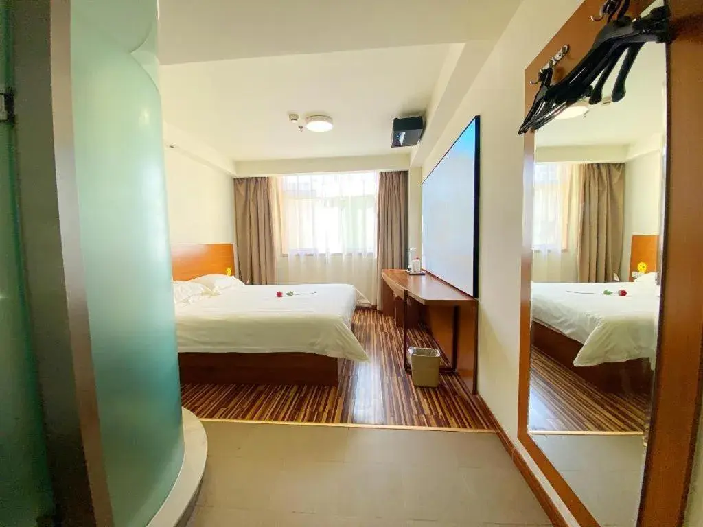 Bed in Jinjiang Inn Style Taiyuan South Inner Ring North Campus Finance and Economics University Bed in Jinjiang Inn Style Taiyuan South Inner Ring North Campus Finance and Economics University